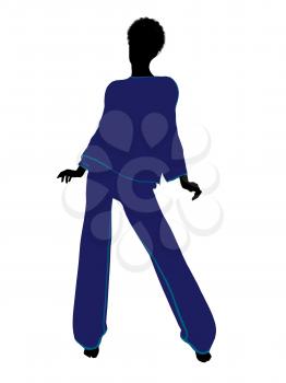 Royalty Free Clipart Image of a Woman in Lingerie