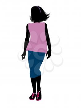 Royalty Free Clipart Image of a Girl