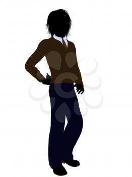 Royalty Free Clipart Image of a Boy