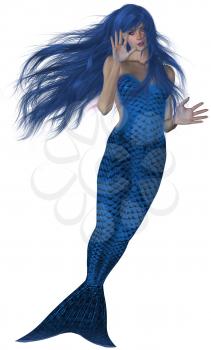 Royalty Free Clipart Image of a Mermaid