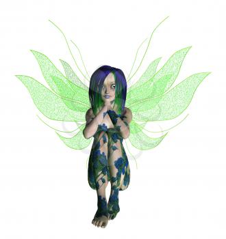 Royalty Free Clipart Image of a Fairy