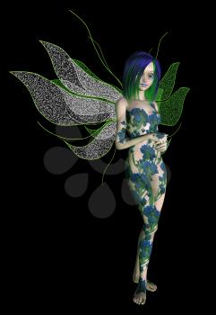 Royalty Free Clipart Image of a Fairy