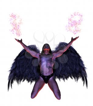 Royalty Free Clipart Image of an Archangel