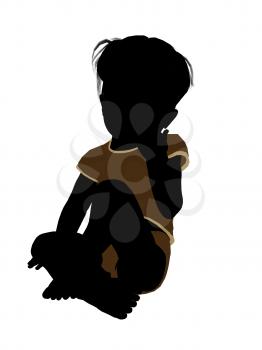 Royalty Free Clipart Image of a Baby