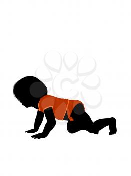 Royalty Free Clipart Image of a Baby