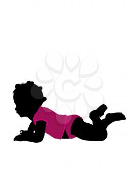 Royalty Free Clipart Image of a Baby