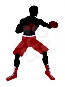 Royalty Free Clipart Image of a Boxer