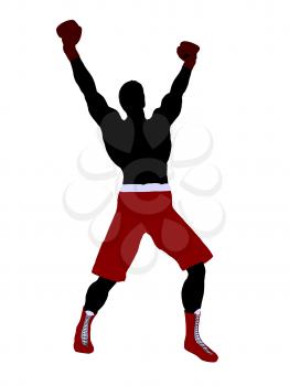 Royalty Free Clipart Image of a Boxer