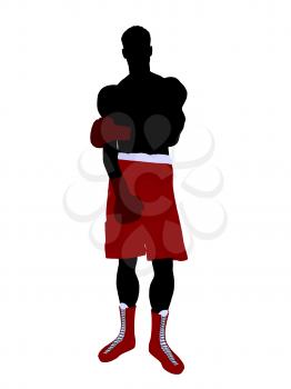 Royalty Free Clipart Image of a Boxer