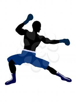 Royalty Free Clipart Image of a Boxer