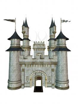 Royalty Free Clipart Image of a Castle