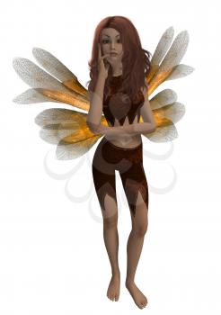 Royalty Free Clipart Image of a Fairy