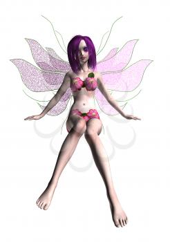 Royalty Free Clipart Image of a Fairy