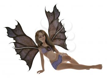 Royalty Free Clipart Image of a Fairy