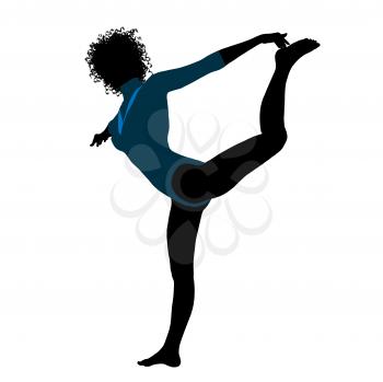 Royalty Free Clipart Image of a Gymnast