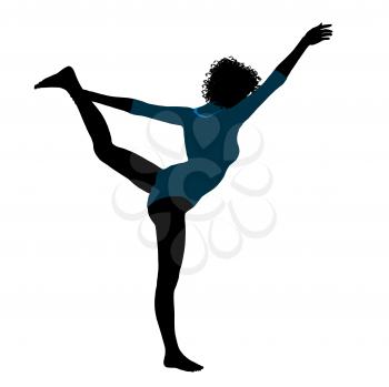 Royalty Free Clipart Image of a Gymnast