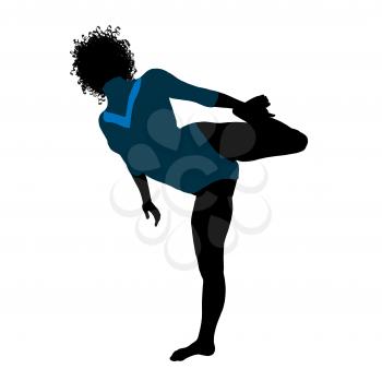 Royalty Free Clipart Image of a Gymnast