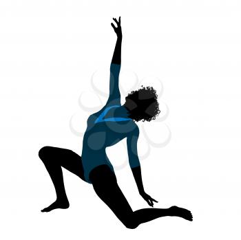 Royalty Free Clipart Image of a Gymnast