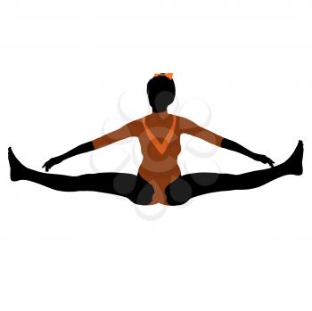 Royalty Free Clipart Image of a Gymnast