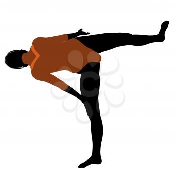 Royalty Free Clipart Image of a Gymnast