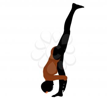 Royalty Free Clipart Image of a Gymnast