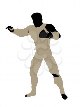 Royalty Free Clipart Image of a Male Mummy