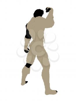 Royalty Free Clipart Image of a Male Mummy