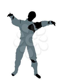 Royalty Free Clipart Image of a Male Mummy