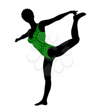 Royalty Free Clipart Image of a Gymnast