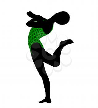 Royalty Free Clipart Image of a Gymnast