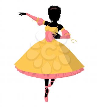 Royalty Free Clipart Image of a Ballet Dancer