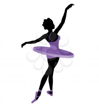 Royalty Free Clipart Image of a Ballerina