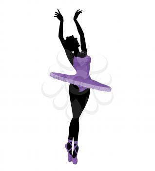 Royalty Free Clipart Image of a Ballerina