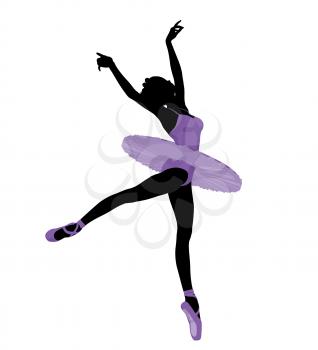 Royalty Free Clipart Image of a Ballerina