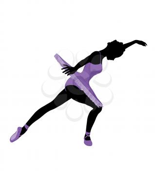 Royalty Free Clipart Image of a Ballerina