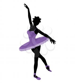 Royalty Free Clipart Image of a Ballerina