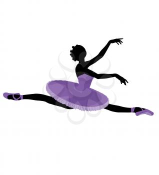 Royalty Free Clipart Image of a Ballerina