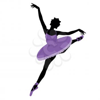 Royalty Free Clipart Image of a Ballerina