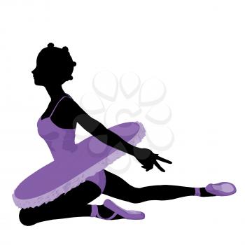 Royalty Free Clipart Image of a Ballerina