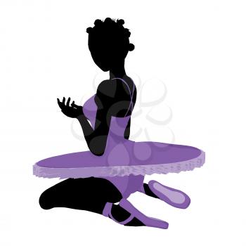 Royalty Free Clipart Image of a Ballerina