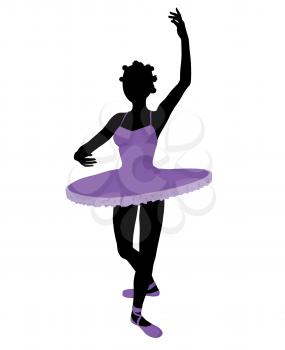 Royalty Free Clipart Image of a Ballerina