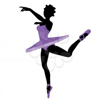 Royalty Free Clipart Image of a Ballerina