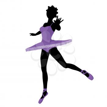 Royalty Free Clipart Image of a Ballerina