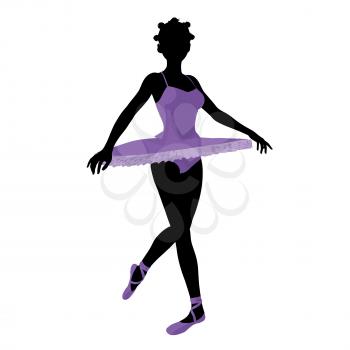 Royalty Free Clipart Image of a Ballerina