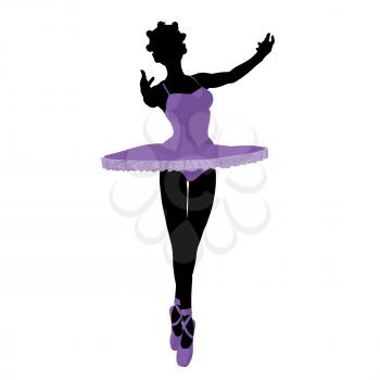 Royalty Free Clipart Image of a Ballerina