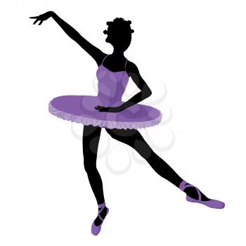 Royalty Free Clipart Image of a Ballerina