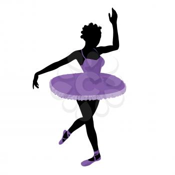 Royalty Free Clipart Image of a Ballerina