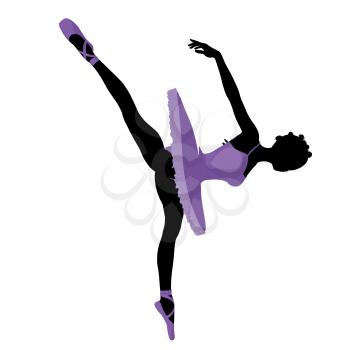 Royalty Free Clipart Image of a Ballerina