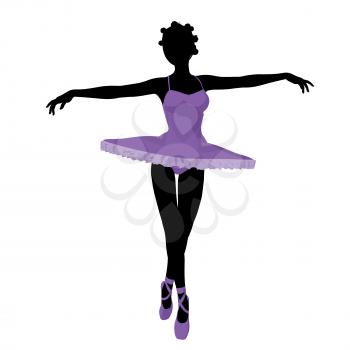 Royalty Free Clipart Image of a Ballerina