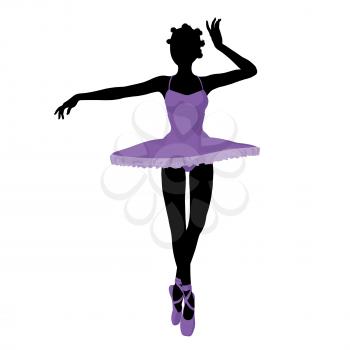 Royalty Free Clipart Image of a Ballerina